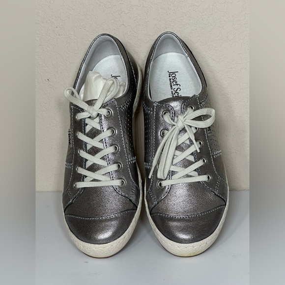 JOSEF SEIBEL "Caspian"Silver Metallic Sneaker, NEW! US 5-5.5 S(EU 36) - Picture 6 of 9